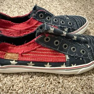 Blowfish Women’s Sneakers in Red and Blue with Stars